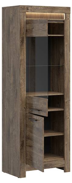 Vitrine Amaury Braun - Holzwerkstoff - 70 x 200 x 45 cm
