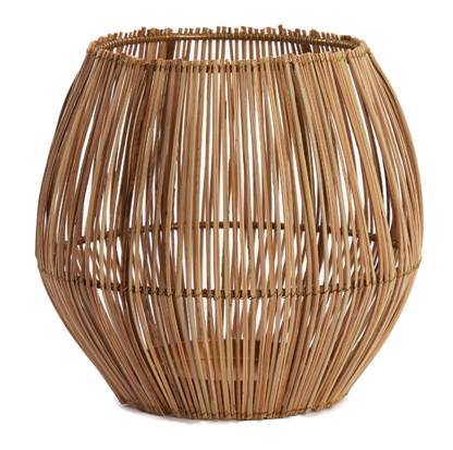 Teelichthalter EVISA Braun - Massivholz - 20 x 22 x 20 cm