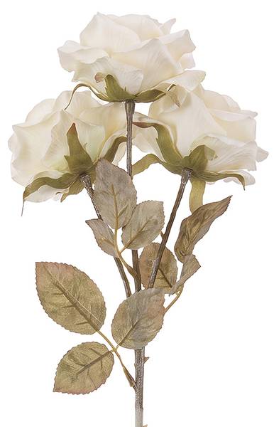Kunstblume 85179 Weiß - Kunststoff - 1 x 64 x 64 cm