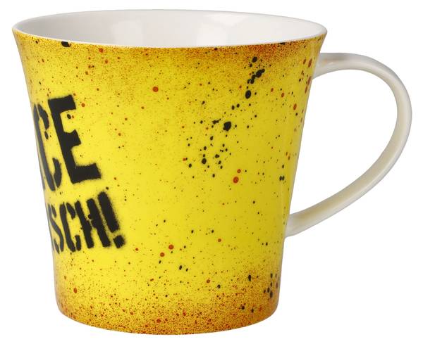 Tasse Frank Hummel Peace du Arsch Porzellan - 11 x 10 x 13 cm