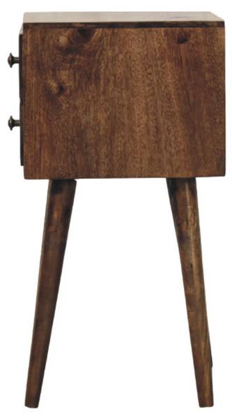Table de chevet Nordic Marron - Manguier - 30 x 57 x 30 cm
