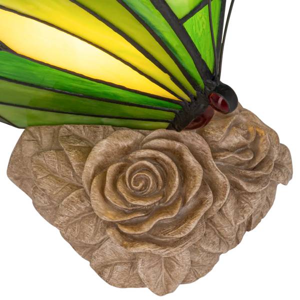 Tiffany Tischlampe Schmetterling 8005 Grün