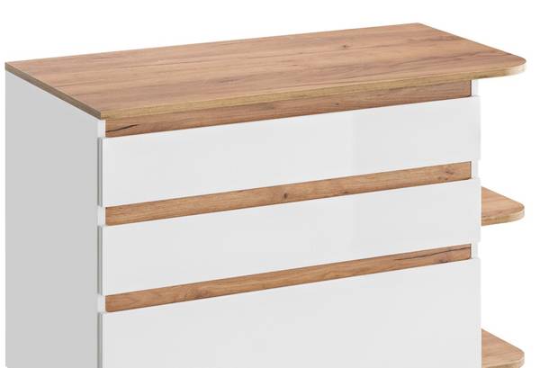 Waschtisch CAMPOS-56-14 Weiß - Holzwerkstoff - 94 x 78 x 50 cm