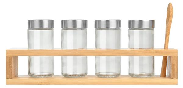 Behälter 01-28763 Untersetzer 6er Set Braun - Bambus - 30 x 10 x 6 cm