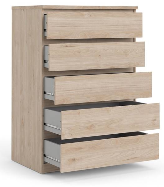 Kommode Nada Braun - Holz teilmassiv - 77 x 112 x 50 cm