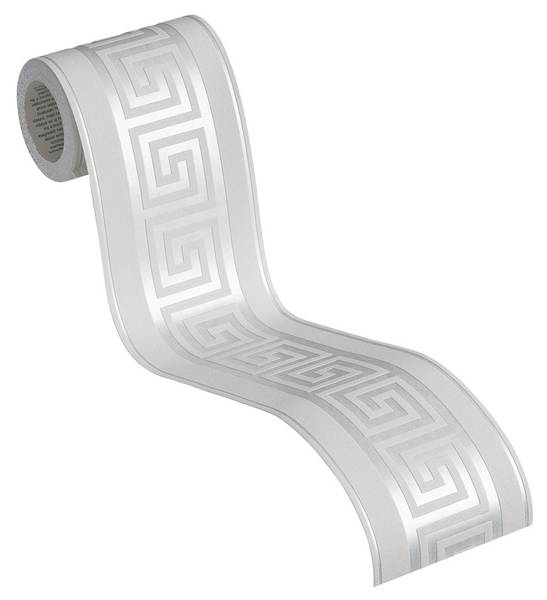 Bordüre 4324 selbstklebend Grafik Optik Grau - Fleece - 10 x 500 x 1 cm