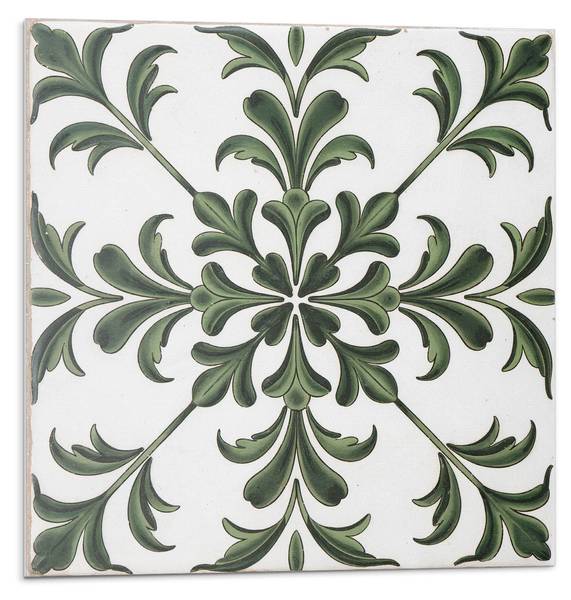 Fliesen Flora Kachel 4er Set 50 x 50 cm