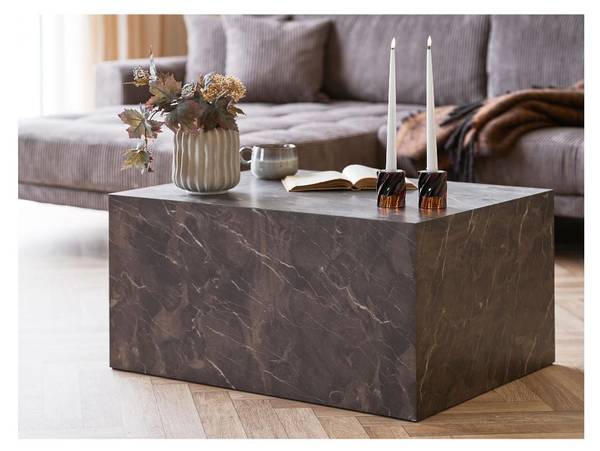 Couchtisch Nuuk Braun - Holz teilmassiv - 80 x 40 x 60 cm