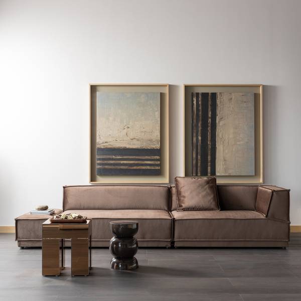 Beistelltisch Breno Braun - Eisen - 30 x 46 x 30 cm