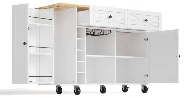 Keukenwagen WoodyLucy Ⅲ wit