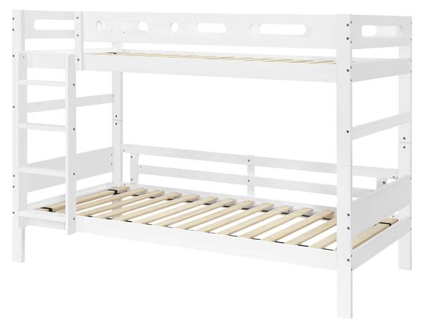 Stapelbed LucyAttic Ⅰ wit - grenenhout - 95 x 146 x 204 cm