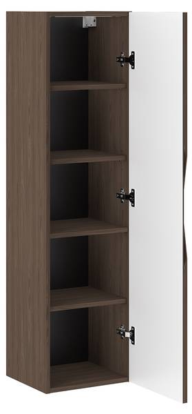 Hängesäule Siena Braun - Holzwerkstoff - 35 x 130 x 32 cm
