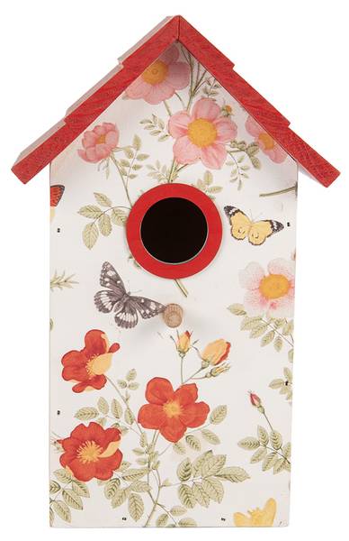 Vogelhaus Ella Garden Weiß - Holzwerkstoff - 10 x 22 x 15 cm