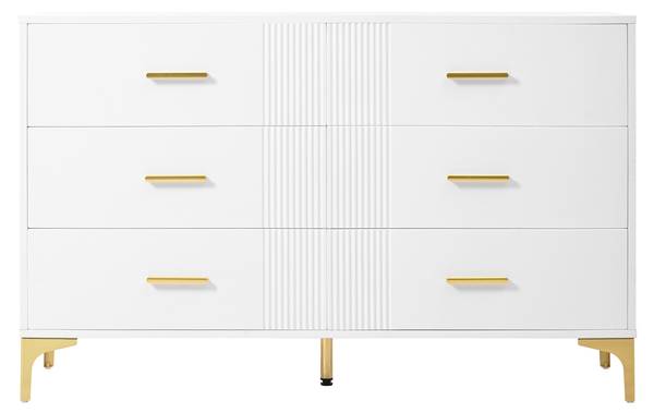 Sideboard Braxuins Weiß - Holzwerkstoff - 120 x 76 x 40 cm