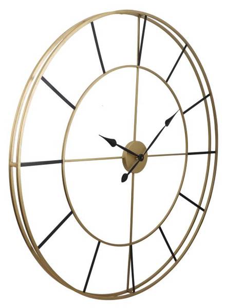 Wanduhr ASHLAND Gold - Metall - 6 x 110 x 110 cm