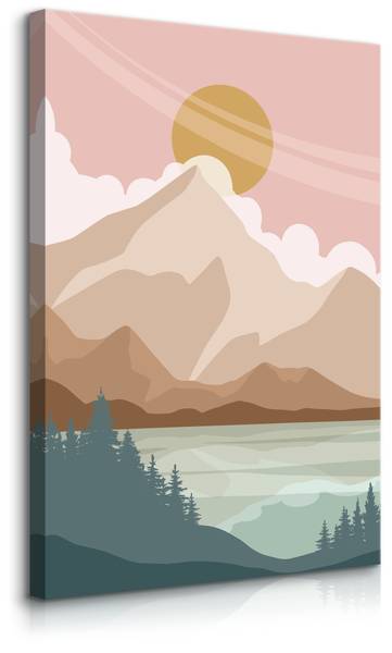 Leinwandbild See 80 x 120 x 120 cm