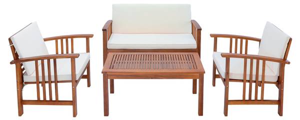 Gartenmöbelset Brissogne Braun - Akazie - 112 x 76 x 64 cm