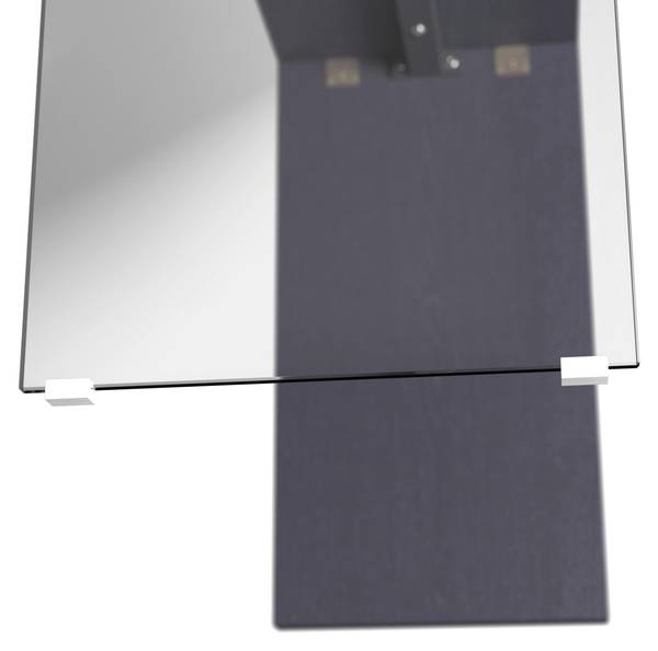 Konsolentisch MILAN Schwarz - Holzwerkstoff - Glas - Holz teilmassiv - 120 x 80 x 40 cm