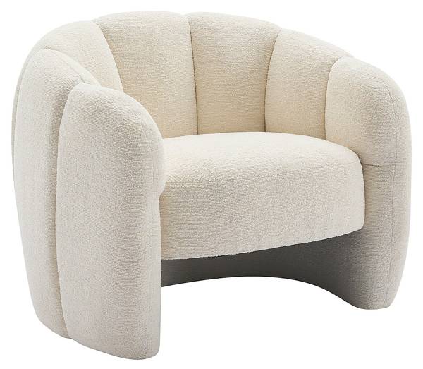 Sessel mit gerader Rückenlehne DELIPO Beige - Textil - 93 x 73 x 76 cm