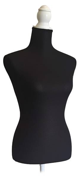 Weibliche Schneiderpuppe 36/38 Schwarz - Weiß