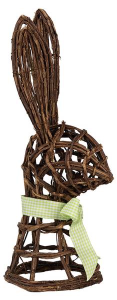 Dekorationsfigur Kaninchen Easter&Amir Braun - Rattan - 17 x 40 x 17 cm