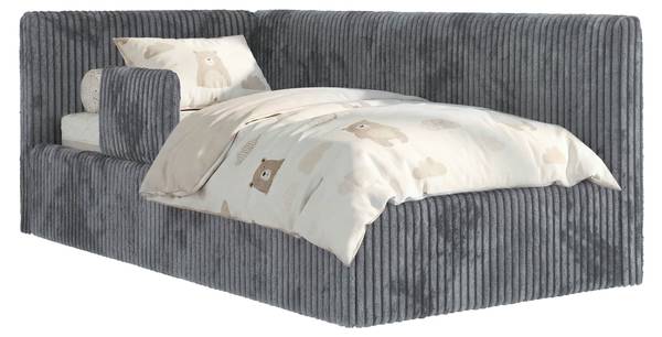 Kinderbett TILVO ALTA Grau - 113 x 218 cm - Ohne Matratze