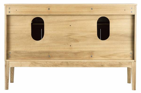 Badmöbel-Set ALASKA 2-teilig Braun - Holzwerkstoff - 120 x 78 x 50 cm