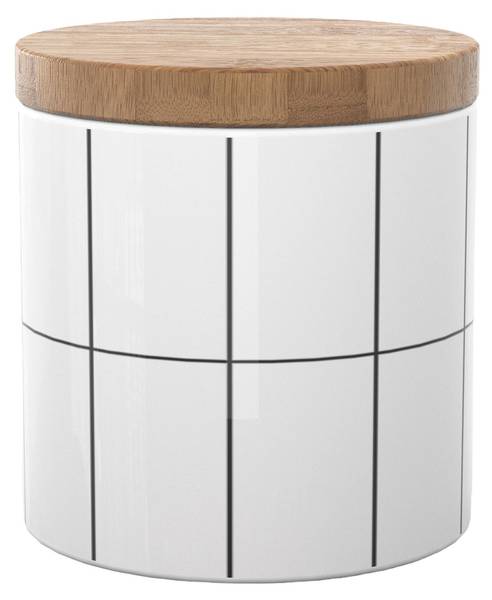 Vorratsdose Behälter aus Keramik 400 ml Weiß - Keramik - 10 x 10 x 10 cm