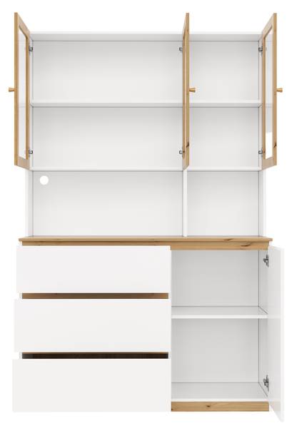 Vitrineschrank FLARECLARITY Braun - Holzwerkstoff - 120 x 200 x 40 cm