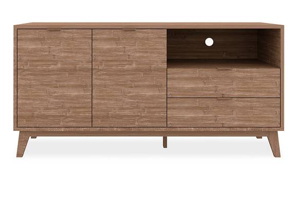 TV-Möbel BUDAPEST Braun - Holzwerkstoff - 40 x 70 x 140 cm