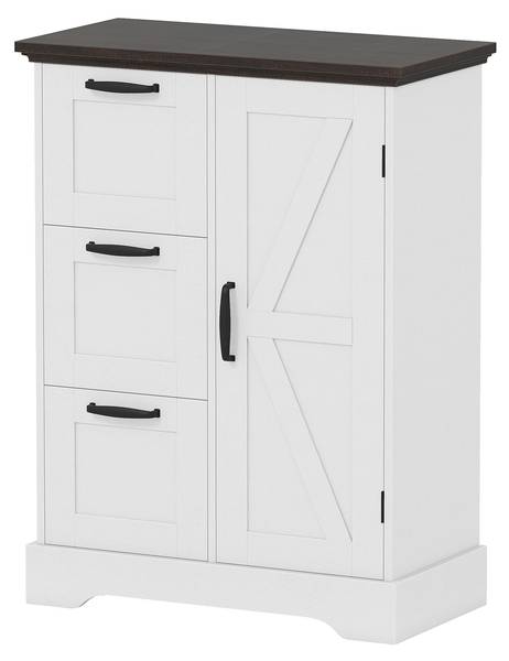 Küchenschrank JV12881WH Weiß - Holzwerkstoff - 60 x 80 x 30 cm