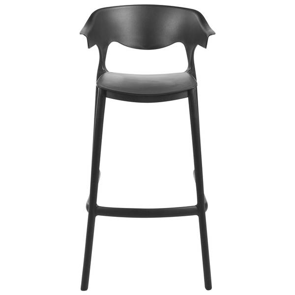 Hocker GUBBIO 2-tlg Schwarz - Kunststoff - 48 x 100 x 48 cm
