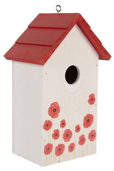 Vogelhaus Harper Garden Weiß - Holzwerkstoff - 10 x 22 x 15 cm