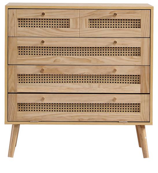 Commode WoodyNatur Ⅳ bruin - plaatmateriaal op houtbasis - 40 x 83 x 80 cm