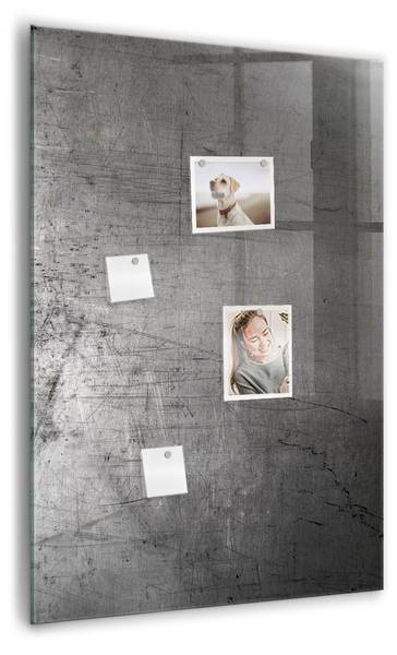 Memoboard Zerkratztes Metall 70 x 100 cm