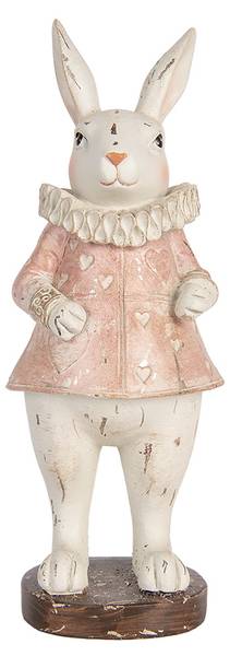 Dekorationsfigur Kaninchen Easter&Awson Beige - Kunststoff - 10 x 29 x 11 cm