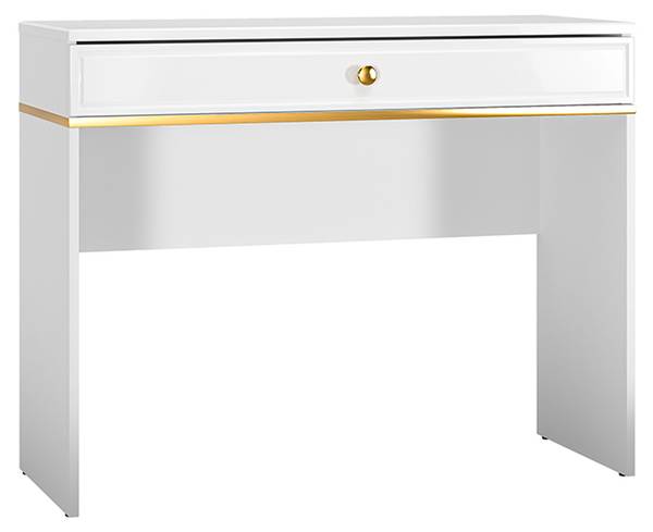 Schminktisch GOLDIN Weiß - Holzwerkstoff - 100 x 100 x 40 cm