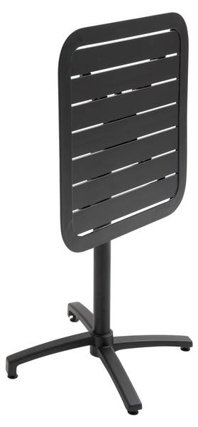 Gartenessgruppe 3-tlg Almada Schwarz - Metall - 70 x 72 x 70 cm