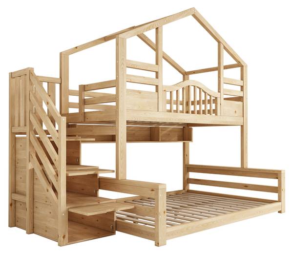 Etagenbett NaturWoody Ⅰ Holz