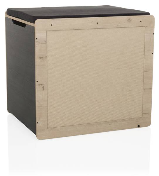 Katzenhaus KITTY PAWBOX 2 Braun - Holzwerkstoff - Holz teilmassiv - 50 x 55 x 60 cm