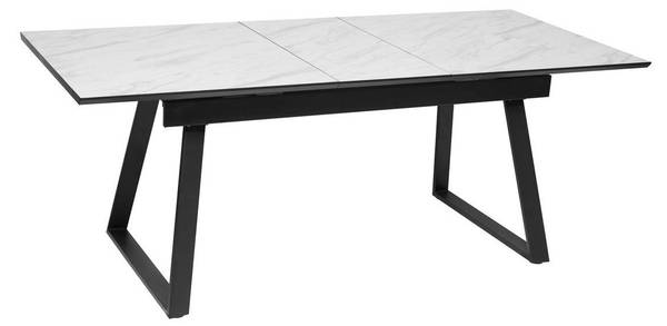 Esstisch CAMBURI Weiß - Holzwerkstoff - 90 x 76 x 160 cm