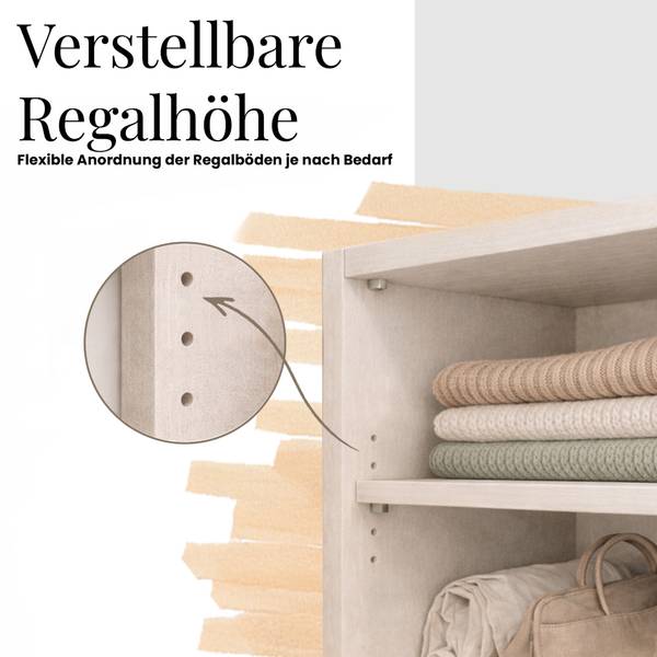 Schwebetürenschrank mit Schubladen LAOS Schwarz - Weiß - Breite: 240 cm