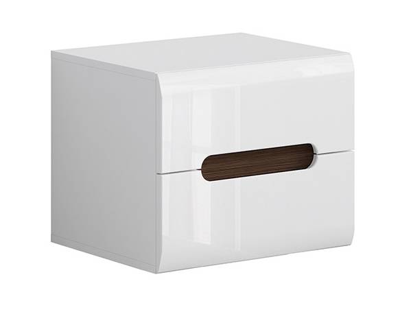 Nachtkommode Azteca Trio Weiß - Holzwerkstoff - 50 x 43 x 41 cm