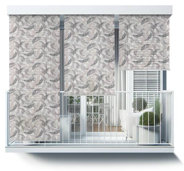 Außenrollo Folia Chroma Beige - Textil - 40 x 180 x 1 cm