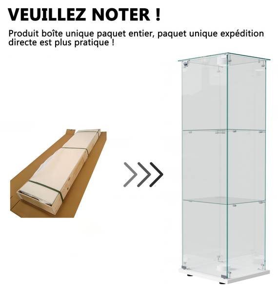 Vitrinenschrank CCJY01 Weiß