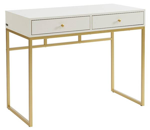 Konsolenschreibtisch CODENIO Weiß - Holz teilmassiv - 100 x 78 x 48 cm