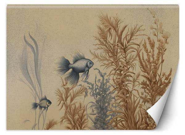 Fototapete Fische und Meerespflanzen 350 x 245 cm