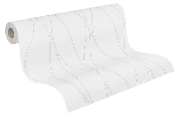 Meistervlies Vliestapete Uni modern Weiß - Fleece - 2500 x 106 x 1 cm