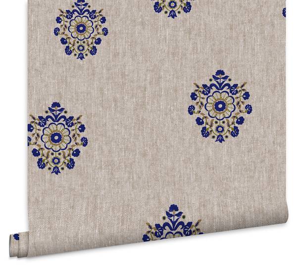 Vliestapete Hainmotiv Beige
