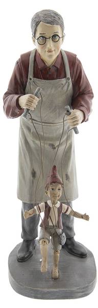 Figur Pinocchio Deko&Gabriel Grau - Kunststoff - 14 x 36 x 16 cm